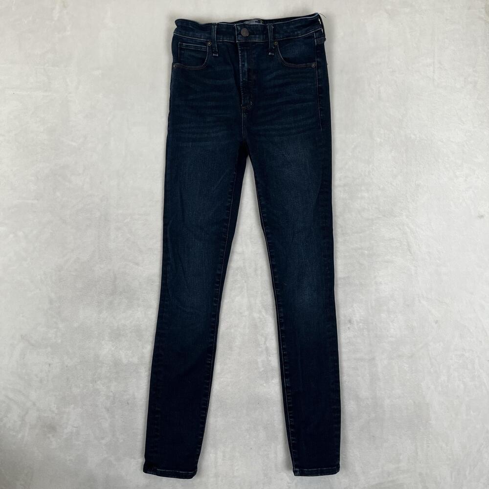 Abercrombie & Fitch Simone High Rise Super Skinny Jeans Womens 00 Blue Denim